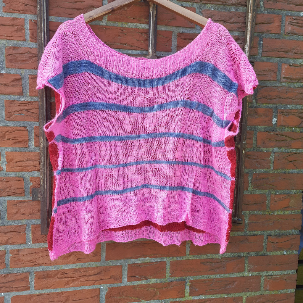 Strickrezept Halb und Halb Shirt