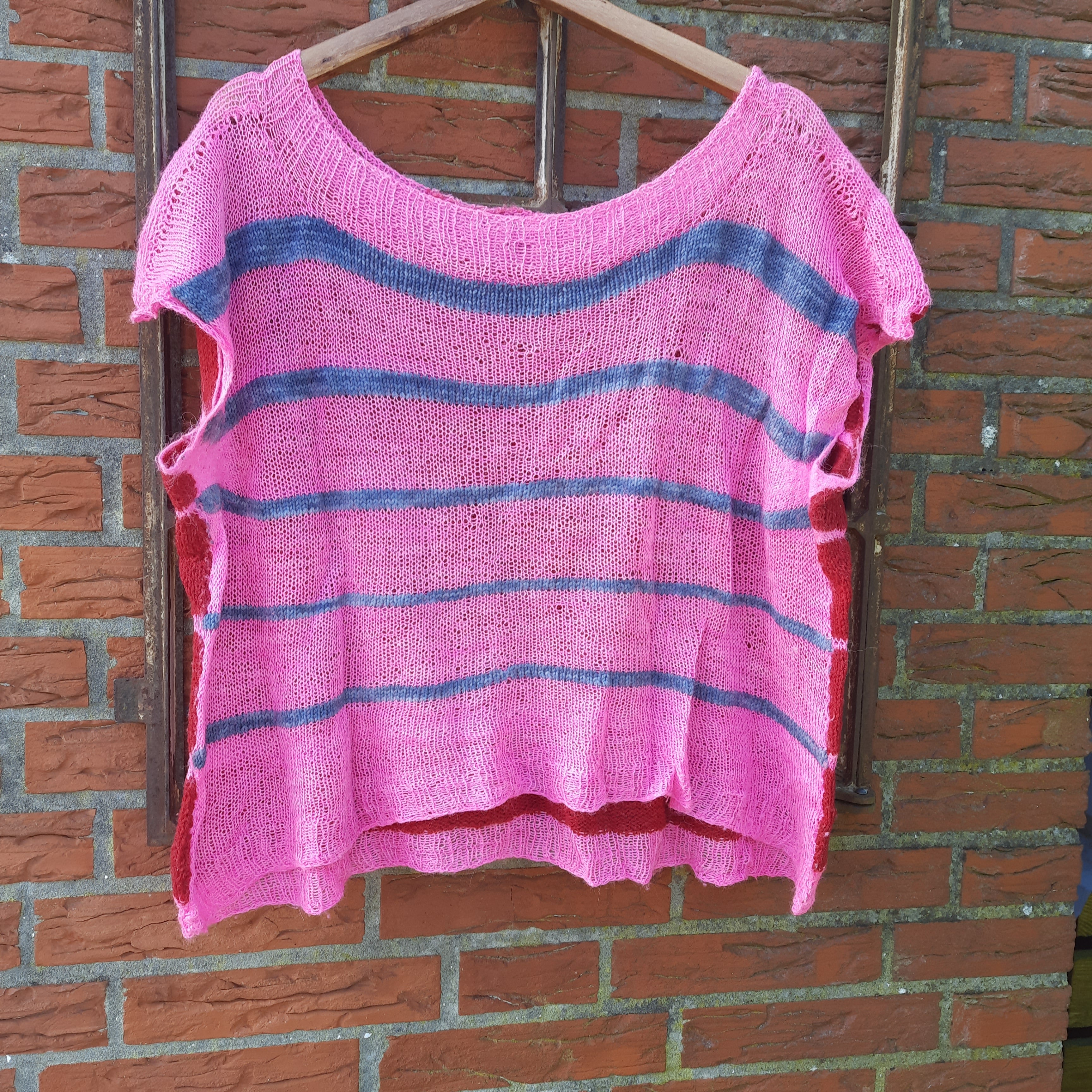 Strickrezept Halb und Halb Shirt