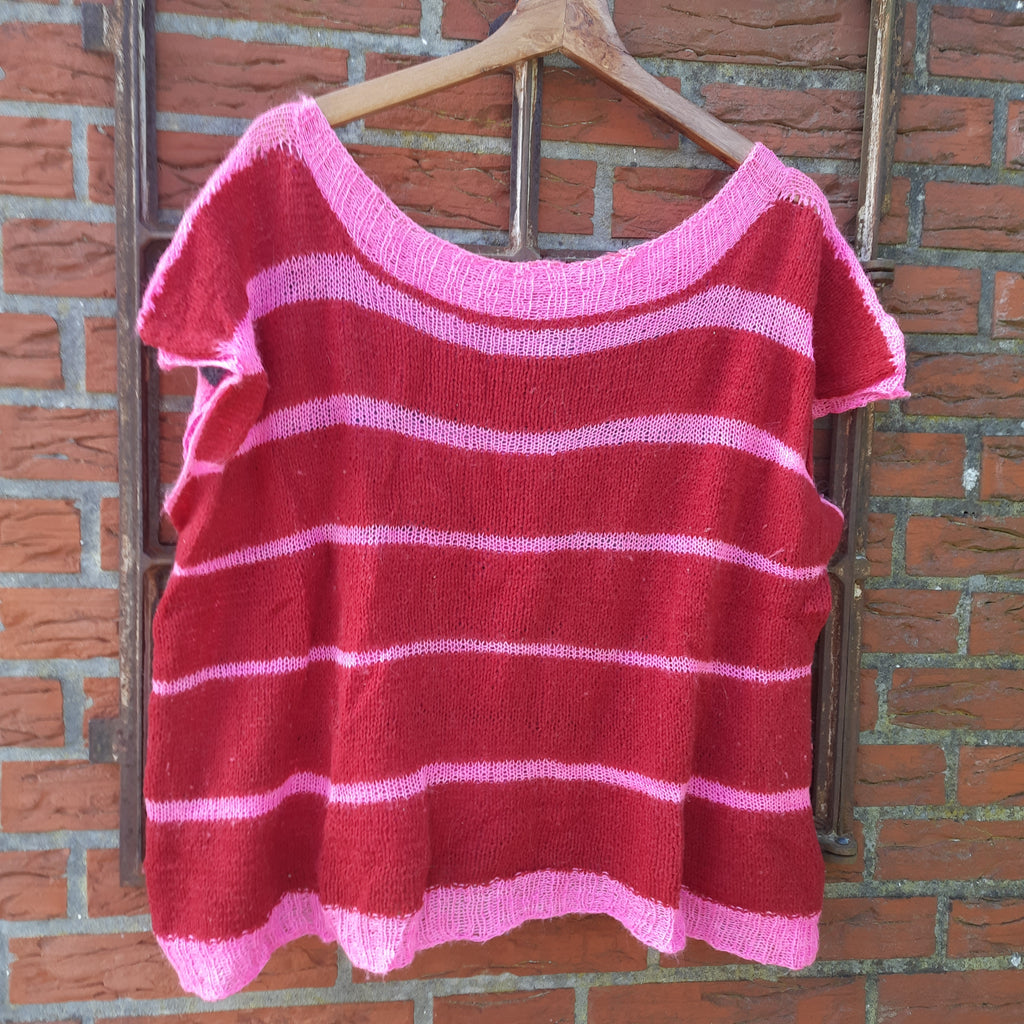 Strickrezept Halb und Halb Shirt