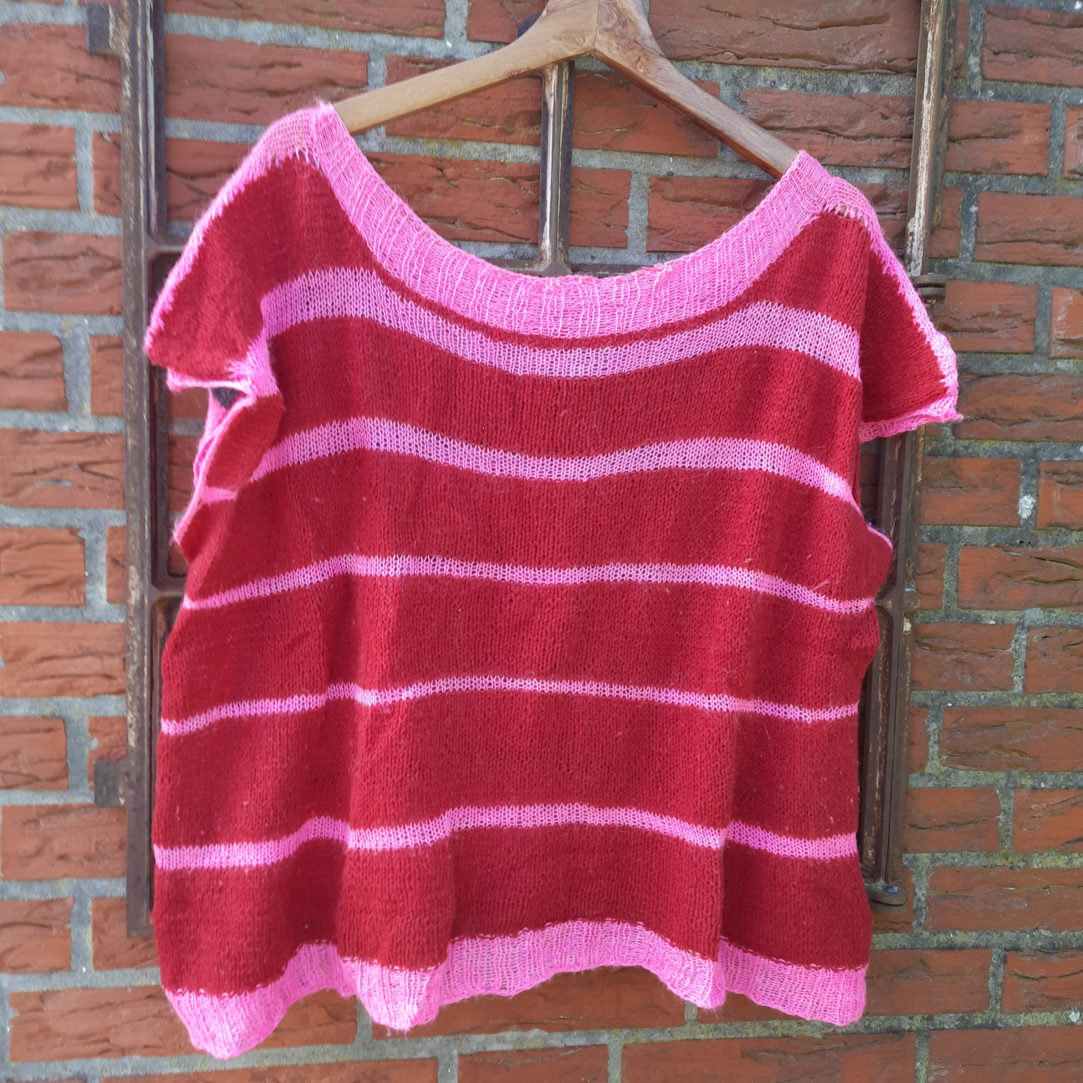 Strickrezept Halb und Halb Shirt