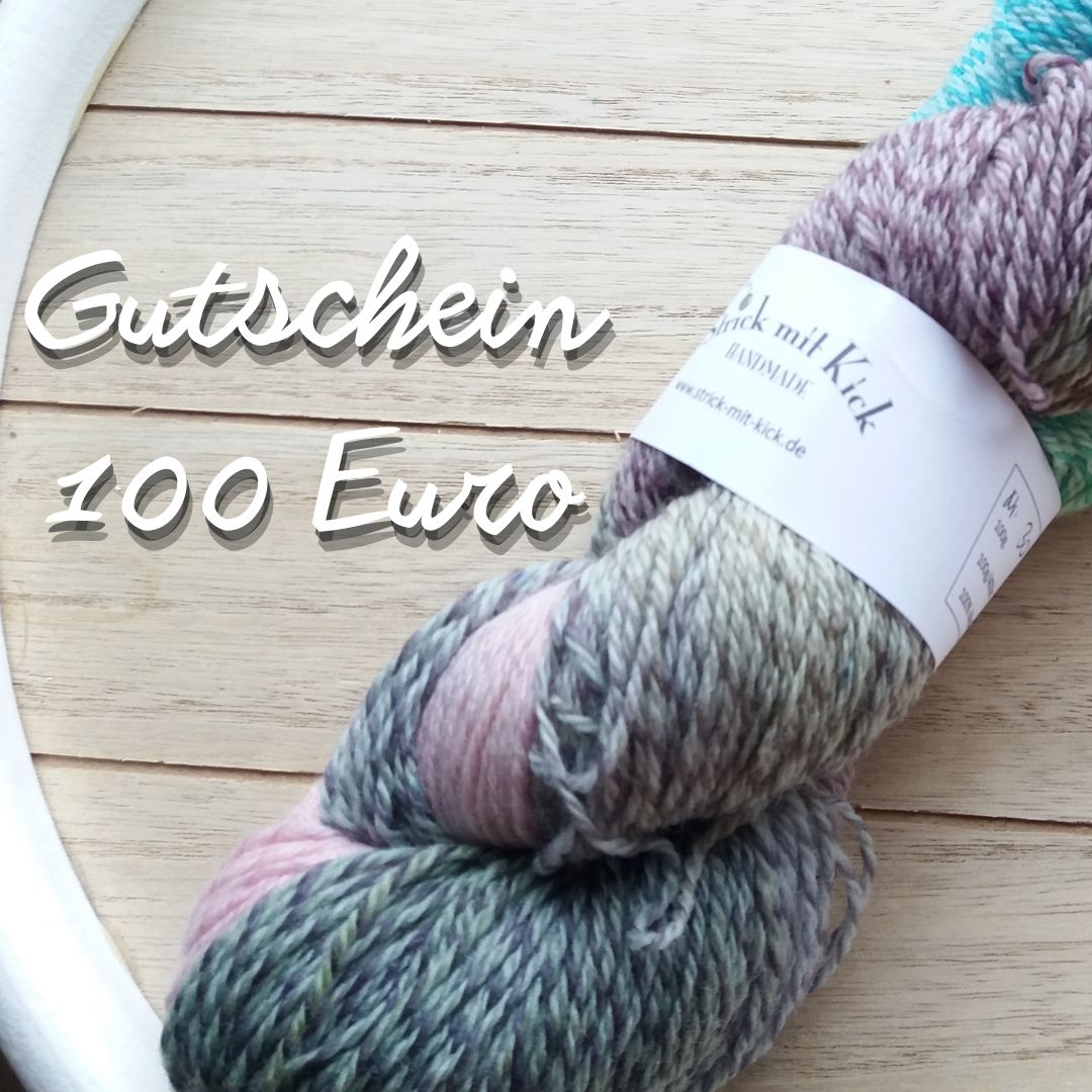 100 Euro "Strick mit Kick"-Gutschein